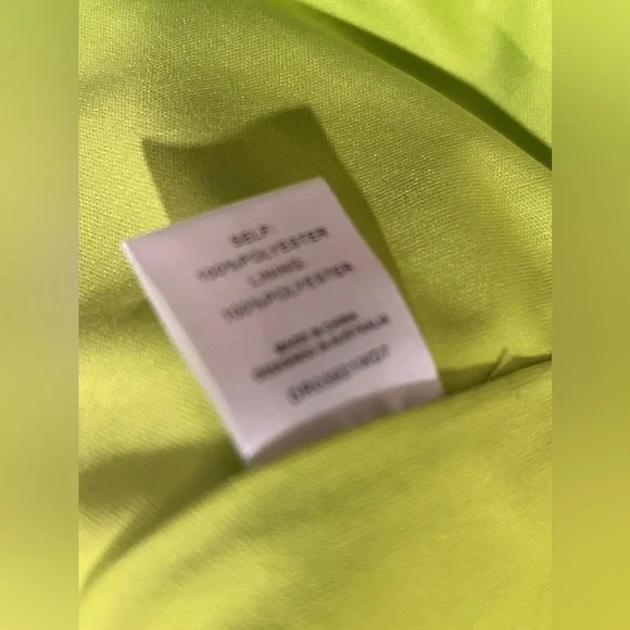 Meshki Maci Crepe Strapless Mini Dress - Lime Green - Picture 7 of 7